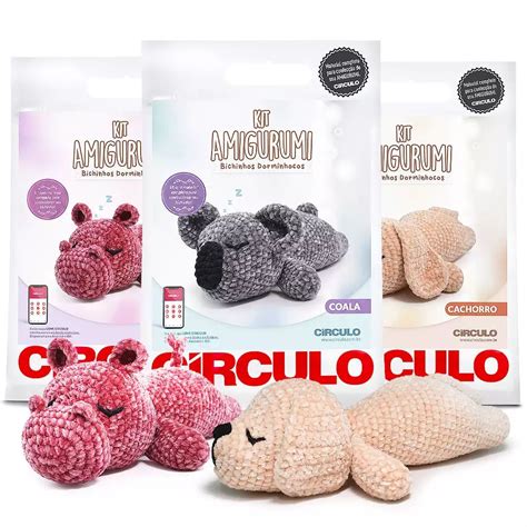 Kit Amigurumi Círculo TODAS AS COLEÇÕES Kit Completo Crochê