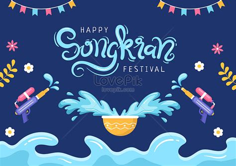 Songkran Festival Day In Thailand Illustration