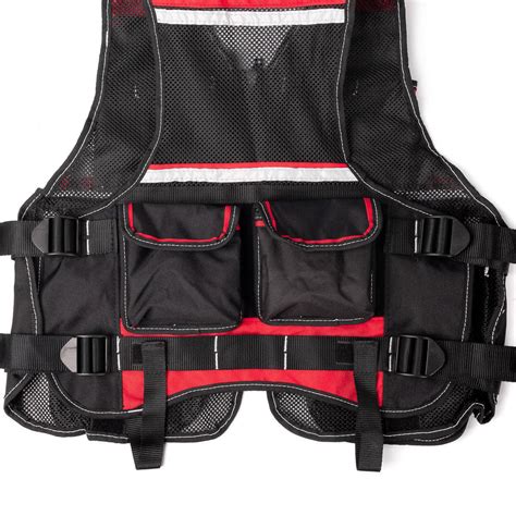 Жилет электромонтажника мужской летний (черный/красный) - купить в ...