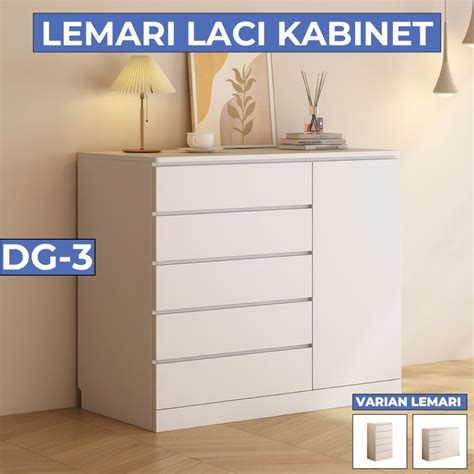 Jual Gudang Lemari Laci Kayu Chest Drawer Minimalis Lemari Penyimpanan