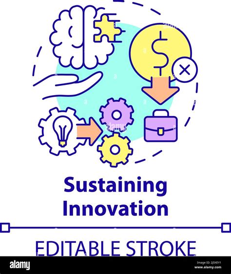 Sustaining Innovation Concept Icon Stock Vector Image And Art Alamy