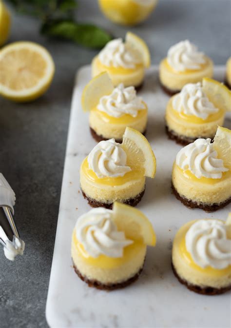 Mini Lemon Cheesecakes With Gingersnap Crust Flavor The Moments