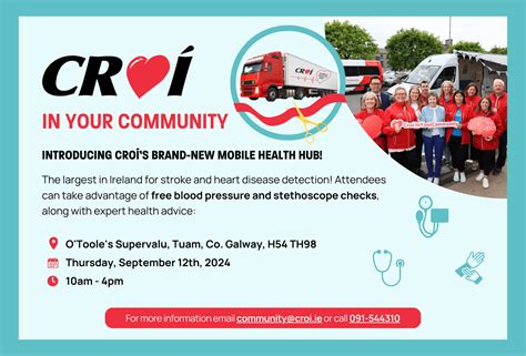 Croí To Launch Irelands Largest Mobile Stroke Prevention And Heart