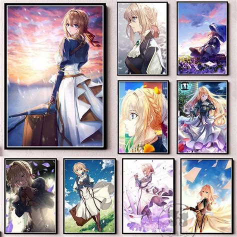 Violet Evergarden Poster Hot Anime Canvas Painting Animated Characters