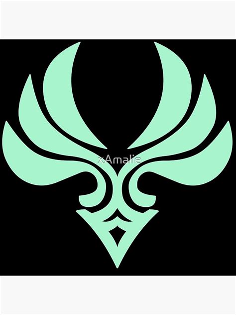 "Anemo Logo Genshin" Poster for Sale by xAmalie | Redbubble