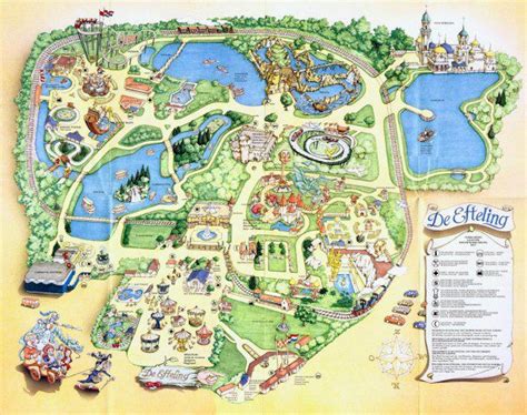 Theme Park Brochures Efteling Map 1986 | ThemeParkBrochures.net