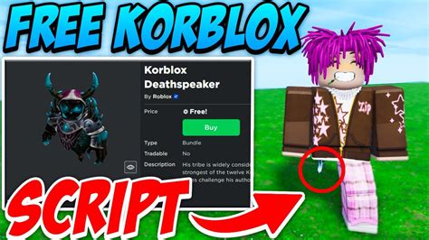 Free Korblox Script Server Sided Pastebin 2023 Youtube