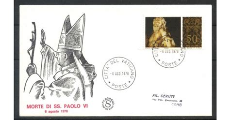 1978 CITTA DEL VATICANO MORTE DI PAPA PAOLO VI BUSTA LOTTO 31733