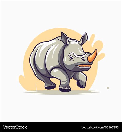 Rhinoceros wild animal Royalty Free Vector Image