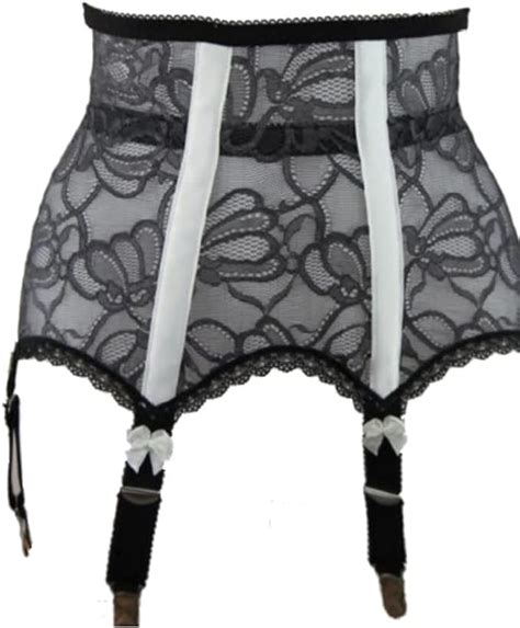 Nancies Lingerie Grey 6 Strap High Waist Cincher Suspendergarter Belt