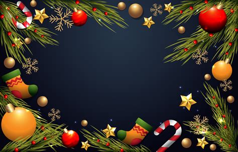 Christmas Ornament Background Vector Art At Vecteezy