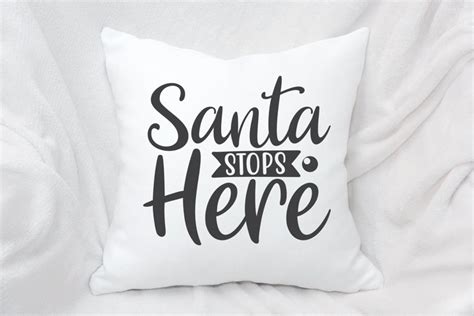 Santa Stops Here SVG DXF PNG EPS