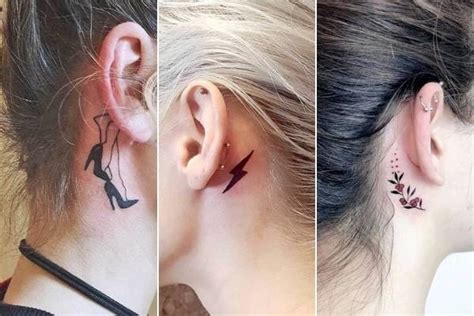 Music Notes Tattoos Behind The Ear