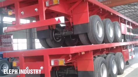 60tons 12 Wheels Flatbed Truck Semi Container Trailer Malaysia Buy