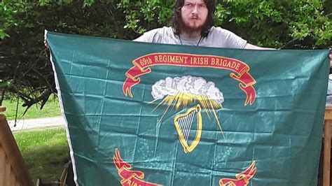 69th Regiment Irish Brigade Battle Flag Review New York Fighting 69th