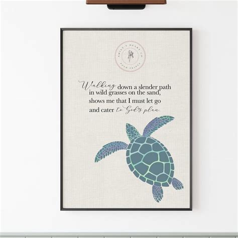 Sea Turtle Wall Art Etsy