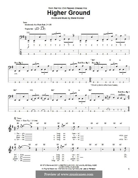 Higher Ground by S. Wonder - sheet music on MusicaNeo