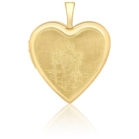 Pendentif Photo Saint Christophe Or Jaune Emanessence Ocarat