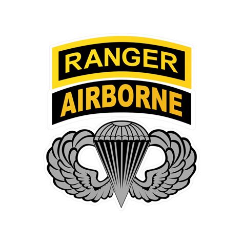 Airborne Sticker Jump Wings With Airborne Ranger Tabs Etsy