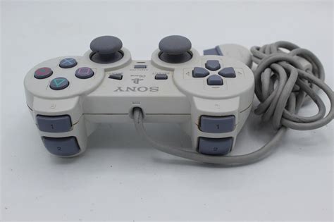 White Psone Dualshock Controller Playstation Ps1 Retromtl Lupon