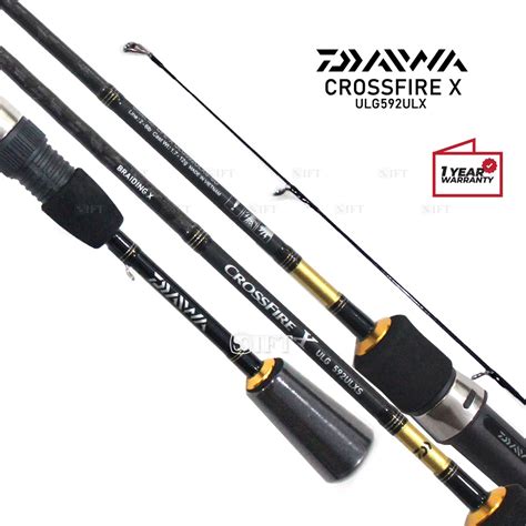 Jual Joran UL Daiwa CROSSFIRE X Solid Carbon Tip Ultralight Casting