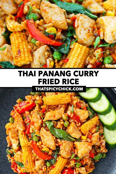 Thai Panang Curry Fried Rice That Spicy Chick