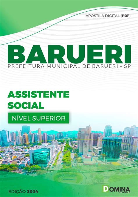 Apostila Pref Barueri Sp Assistente Social Domina Concursos