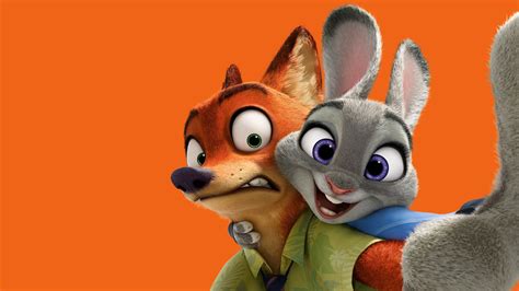 Zootopia, fox, rabbit, cartoon HD Wallpaper