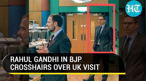 Rahul Gandhi Shares Stage With Pak National In Cambridge Bjp Seeks