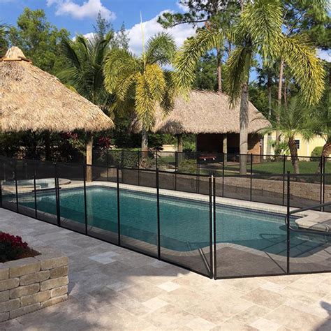 Custom Fentech Easy Assembled Removable Mesh Safety Pool Fence