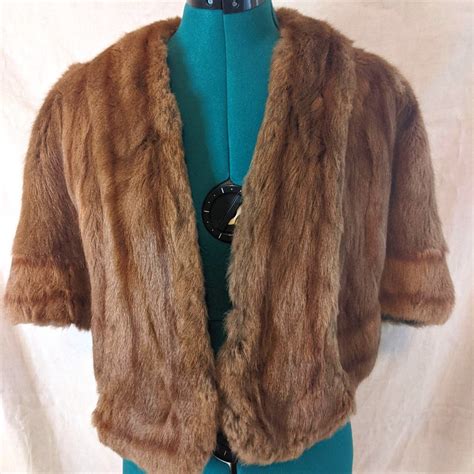 Vintage Fur Capelet Gem