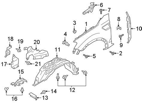 2019 Ford F 250 Super Duty Bracket Fender Fender Bracket Mount Kb3z16a023a Lakeland Ford