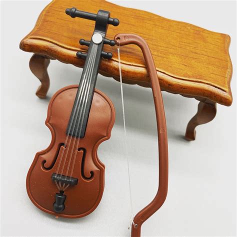 Mini Violin Is A Miniature Musical Instrument Used For Dolls Etsy