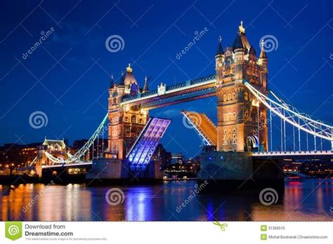 Tower Bridge at Night in London