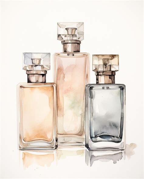 Premium Photo There Are Three Different Bottles Of Perfume On A White