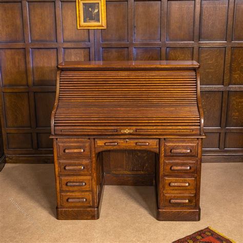 Edwardian Oak Roll Top Desk Antiques Atlas