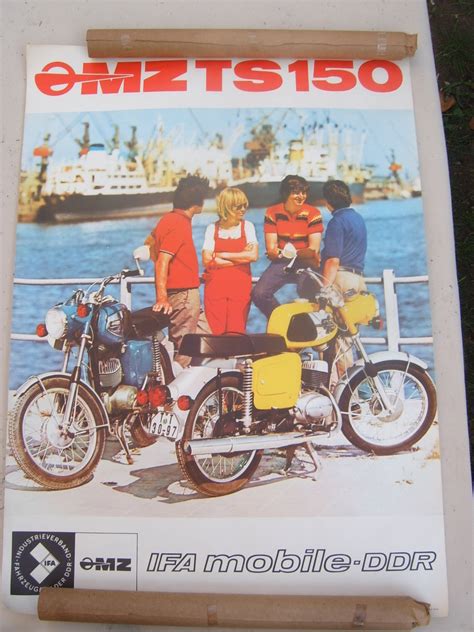 Original Mz Ts Werbeplakat Gro Ddr Poster Prospekt Werbung