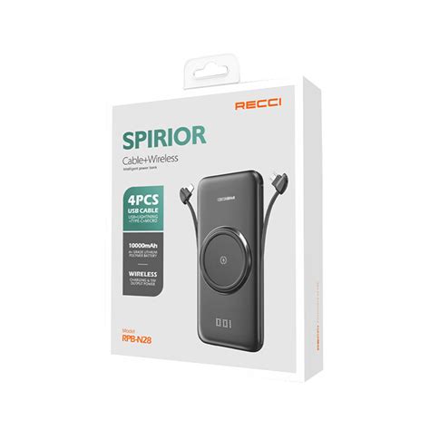 پاور بانک رچی مدل Recci SPIRIOR Powerbank RPB N28 ظرفیت 10000mAh