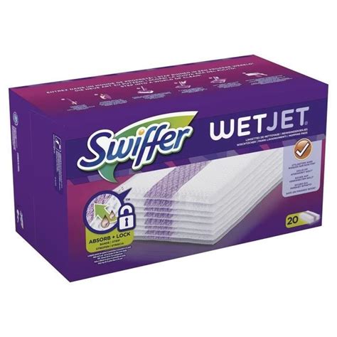 Swiffer Lingettes Wetjet De Nettoyage Pour Le Sol Lot De 2 Soit 40