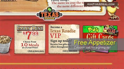 Texas Roadhouse Coupons Youtube