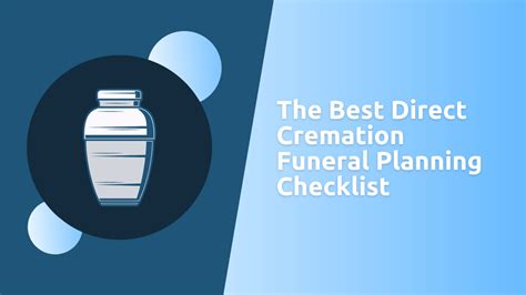 The Best Direct Cremation Funeral Planning Checklist