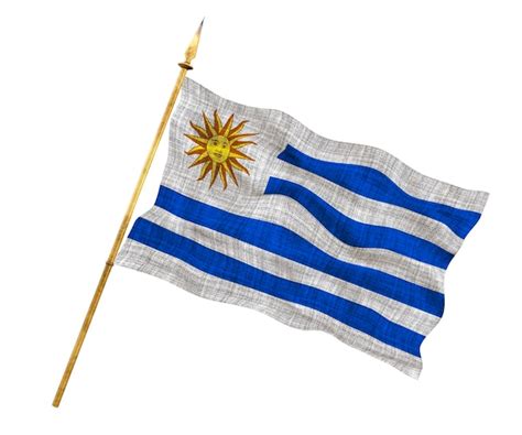 Bandeira Nacional Do Uruguai Fundo Bandeira Do Uruguai Foto Premium