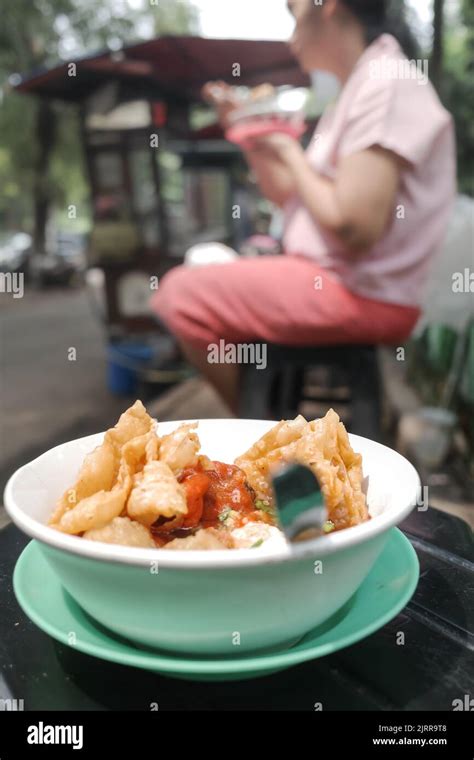 Tasty Indonesian street food Stock Photo - Alamy