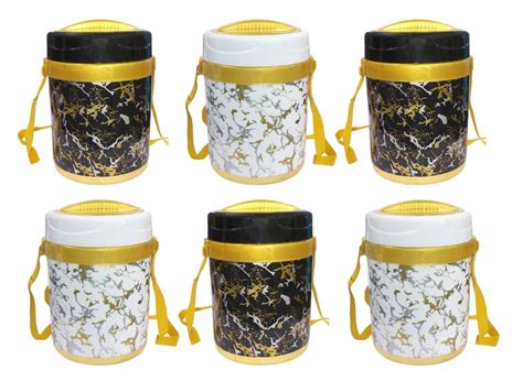 Kotak Sales Insulated Double Wall 4 Container Stainless Steel Tiffin 1000ML Hot Lunch Box At Rs