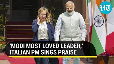 Modi Most Loved Italian Pm S Gleeful Praise As India Opens New