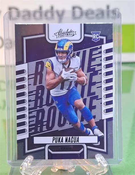 CARTE RECRUE PANINI Absolute Football Puka Nacua Los Angeles Rams 2023