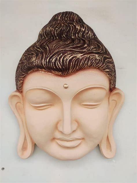 FRP Handmade Fiber Buddha Head Wall Sculpture At Best Price In Meerut