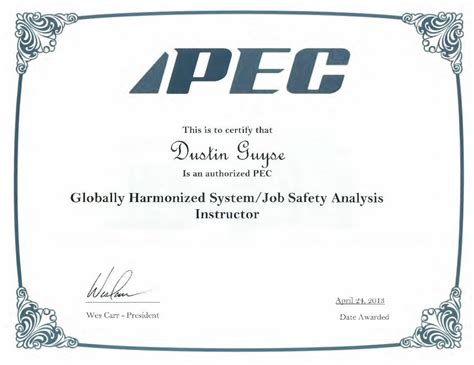 Pdf Pec Ghs Jsa Certificate Dokumen Tips