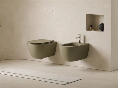 All Wc Sospeso In Ceramica Senza Brida By Ceramica Globo