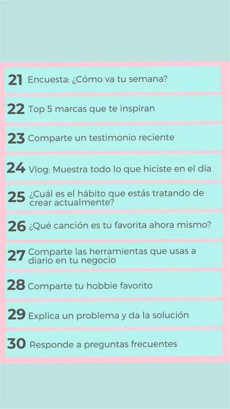 Ideas De Contenido Para Tus Stories De Instagram Calendarizalas En Tu